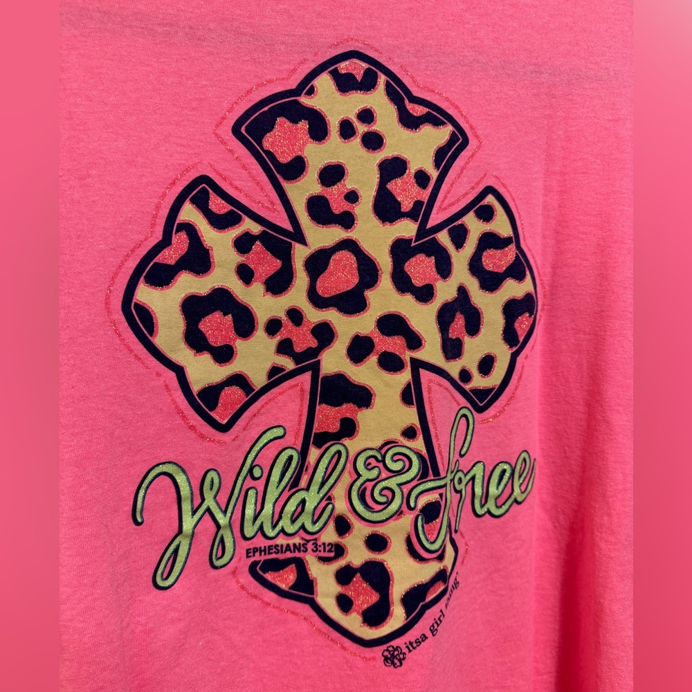 Its a girl thing short sleeve pink tshirt XL